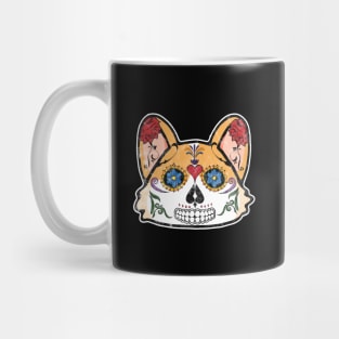 Corgi Sugar Skull Mug